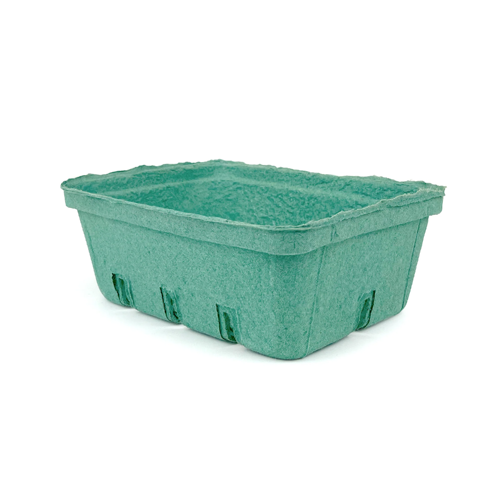 1.5 Quart (48 oz.) Green Molded Pulp Berry/Produce Basket - Case of 200 - Image 3