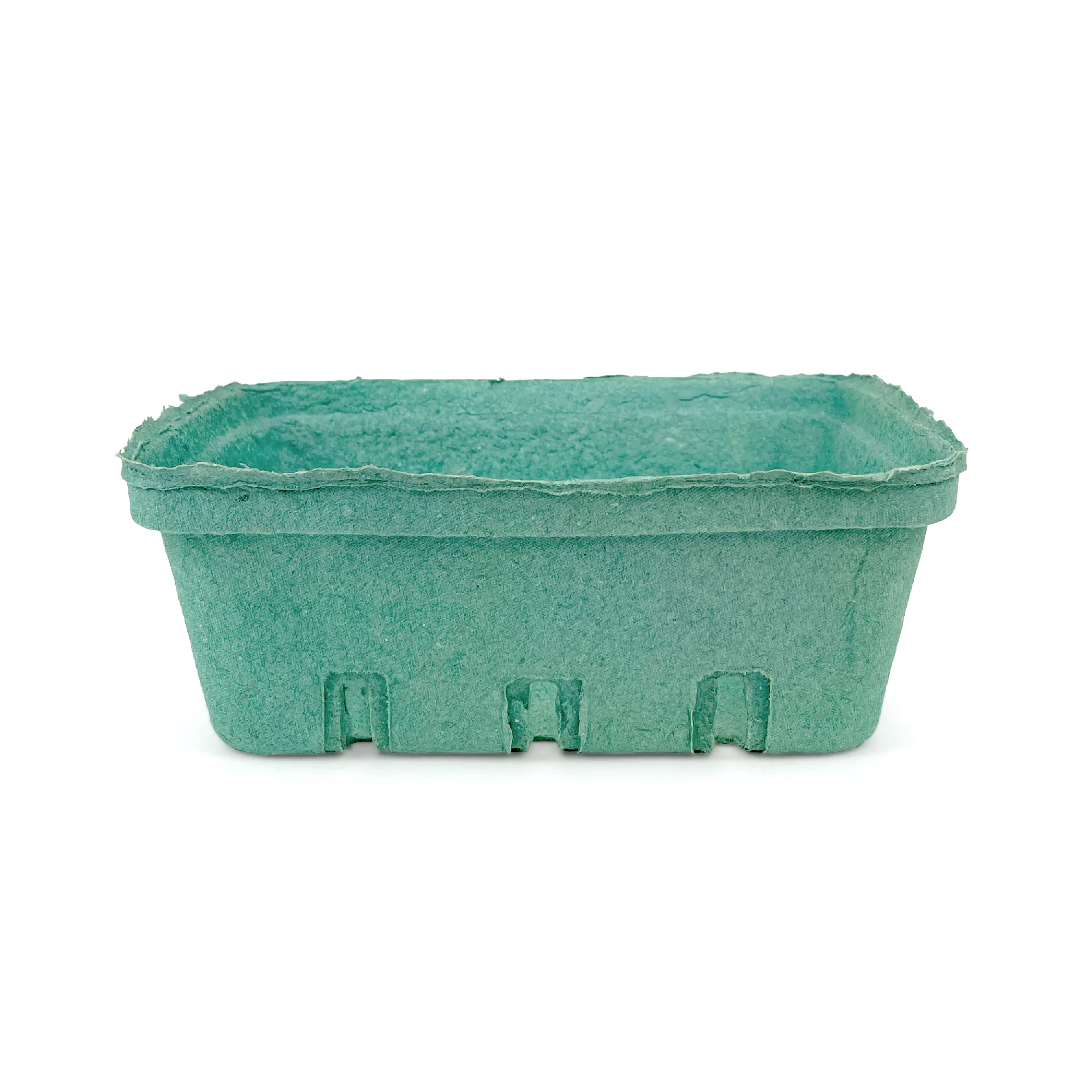 1.5 Quart (48 oz.) Green Molded Pulp Berry/Produce Basket - Case of 200 - Image 4