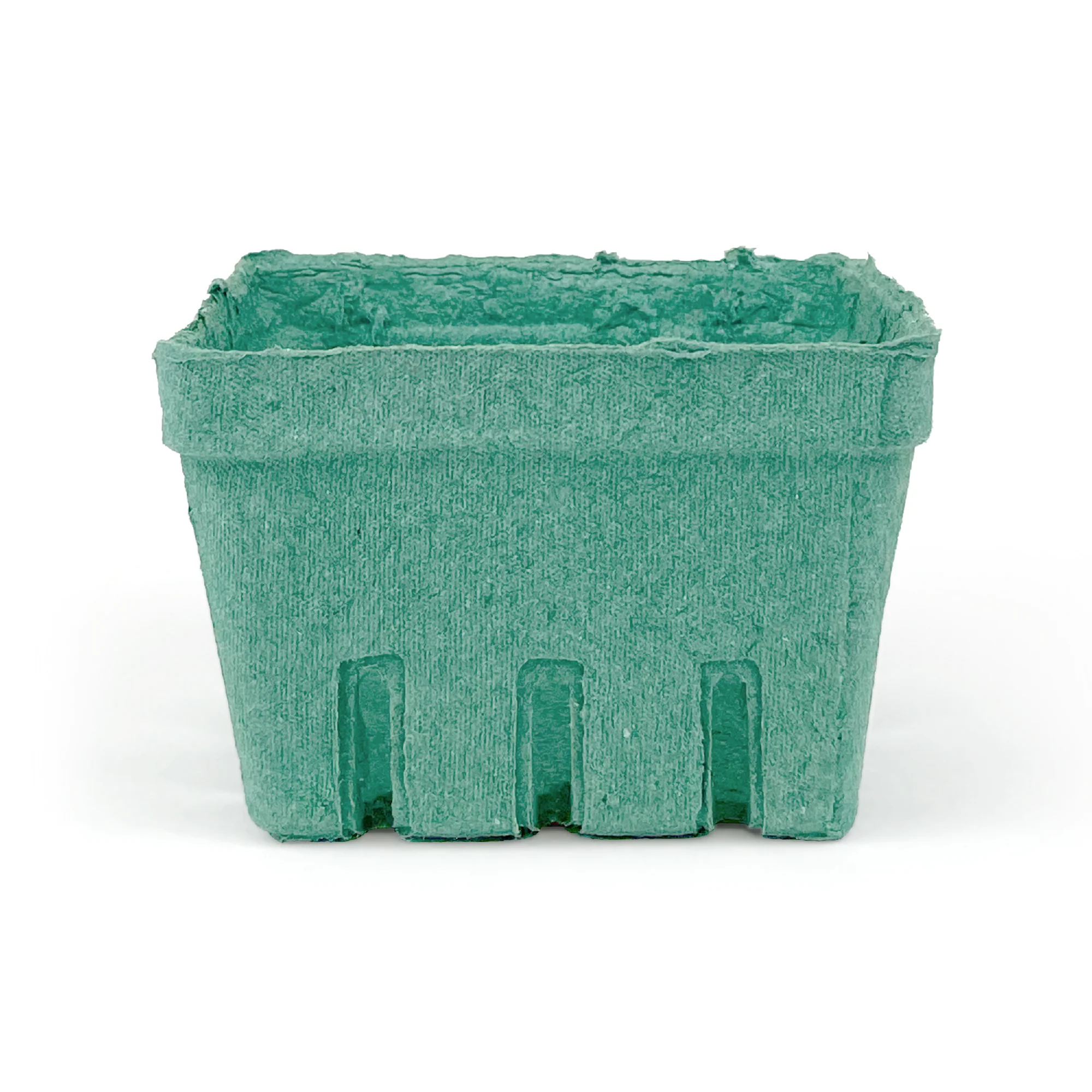 1 Pint (16 oz.) Green Molded Pulp Berry/Produce Basket - Case of 500 - Image 3