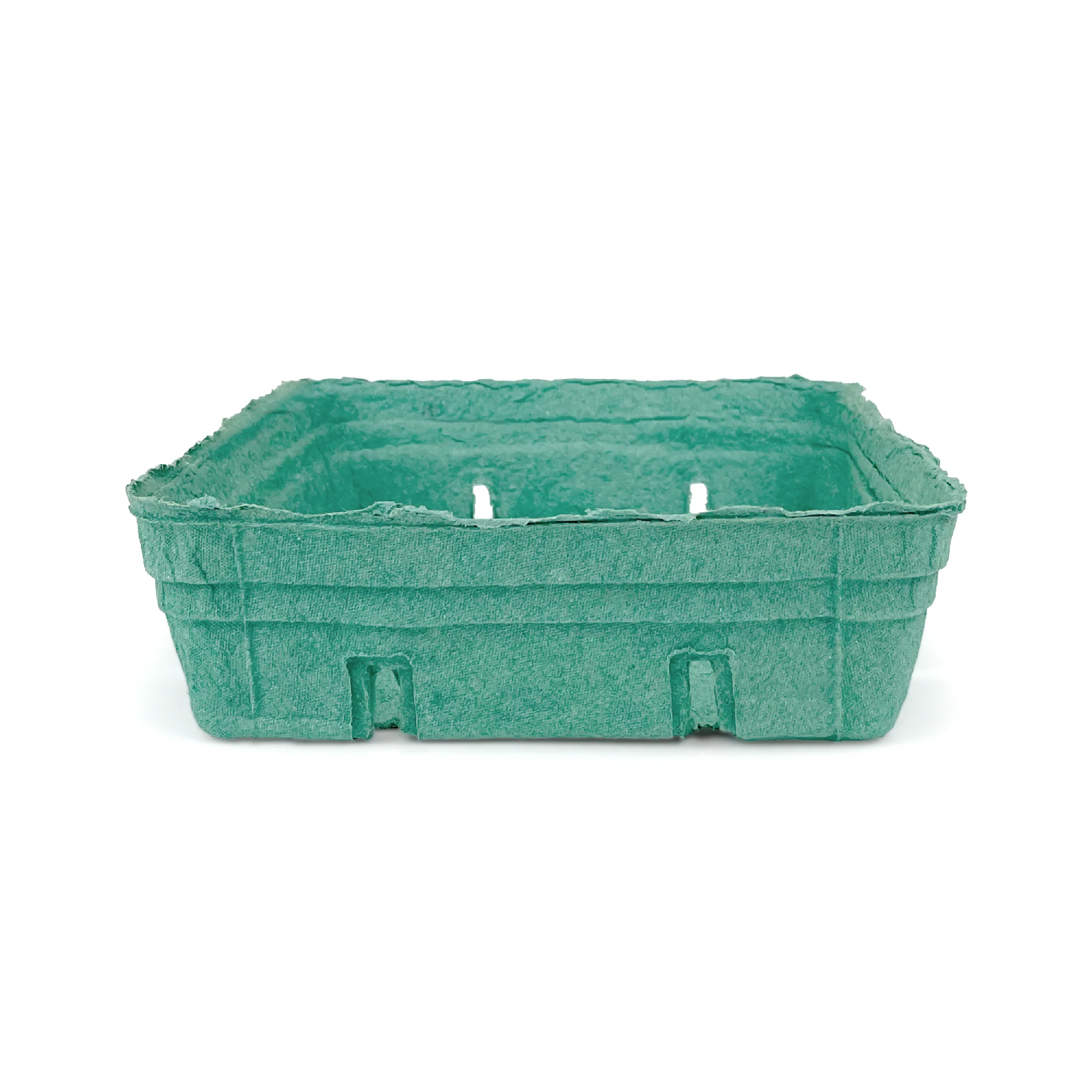 2 Quart (64 oz.) Green Molded Pulp Berry/Produce Basket - Case of 200 - Image 4