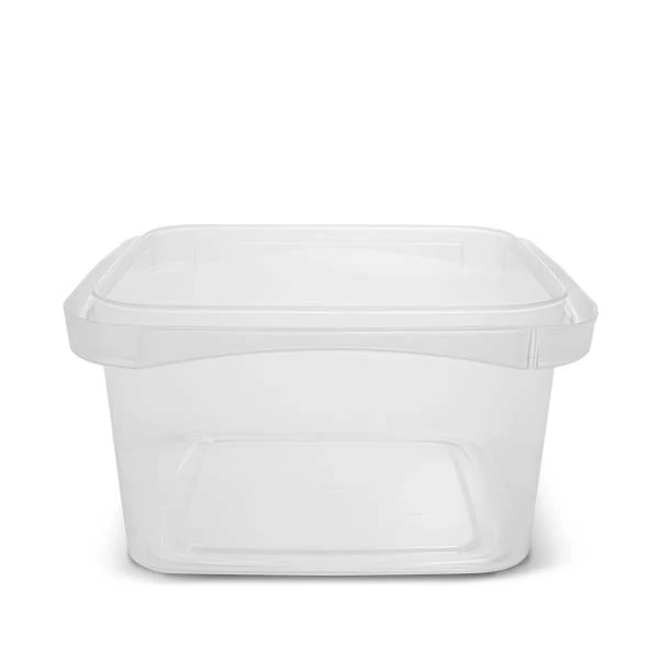 32 oz. BPA-Free Food-Grade SelecTE Tamper-Evident Square Clear Container (T5X532IMLCP) - Case of 408