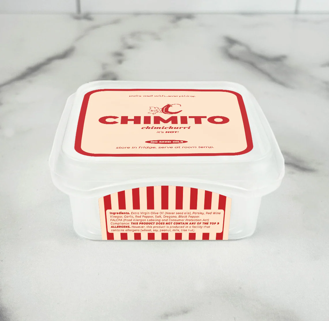 Printed-L4x4IMLCP, Clear - Chimito Sauce Lid IML - 1,200 Count (Case)