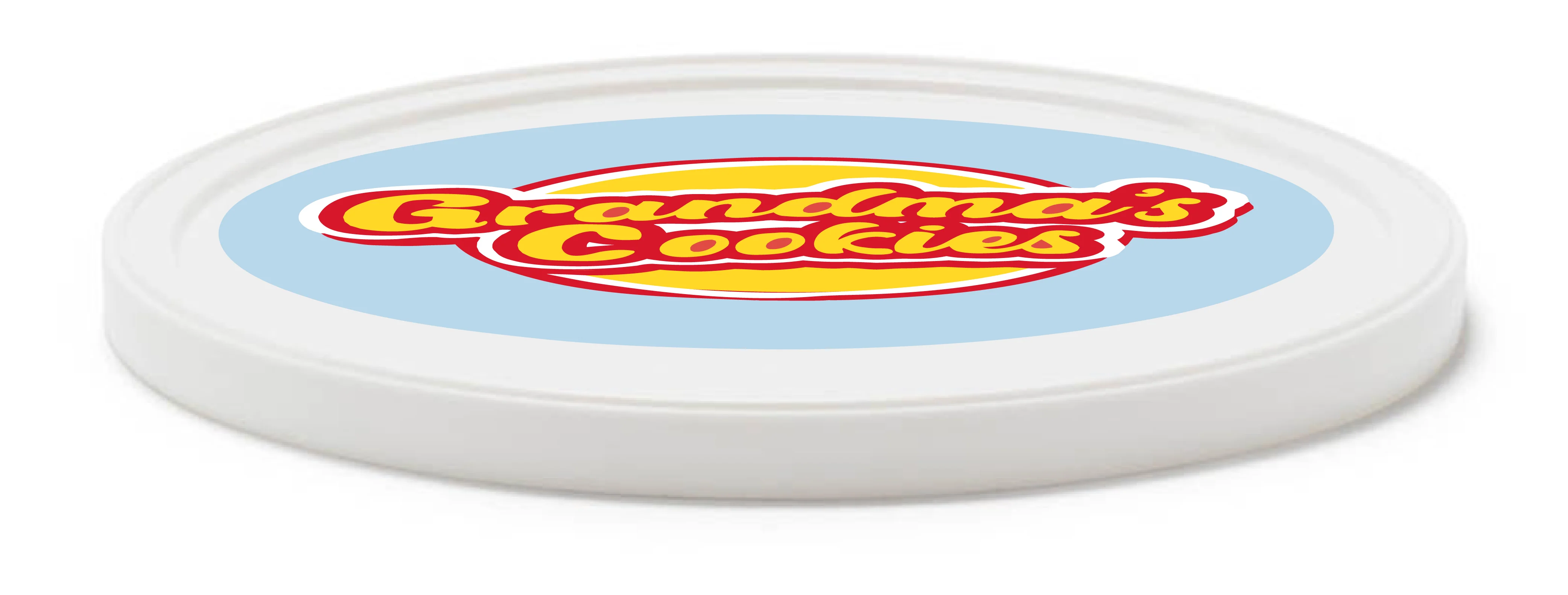 Printed-L607, White-Grandma's Cookies 10 Year Anniv. Print - 200 Count (Case)