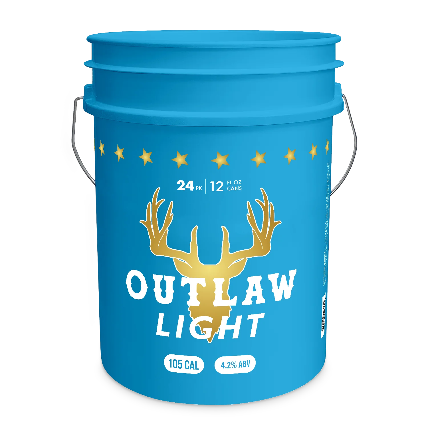Printed-Pantone 298C 5 Gal w/ Outlaw Brewery HTL - 1 Count