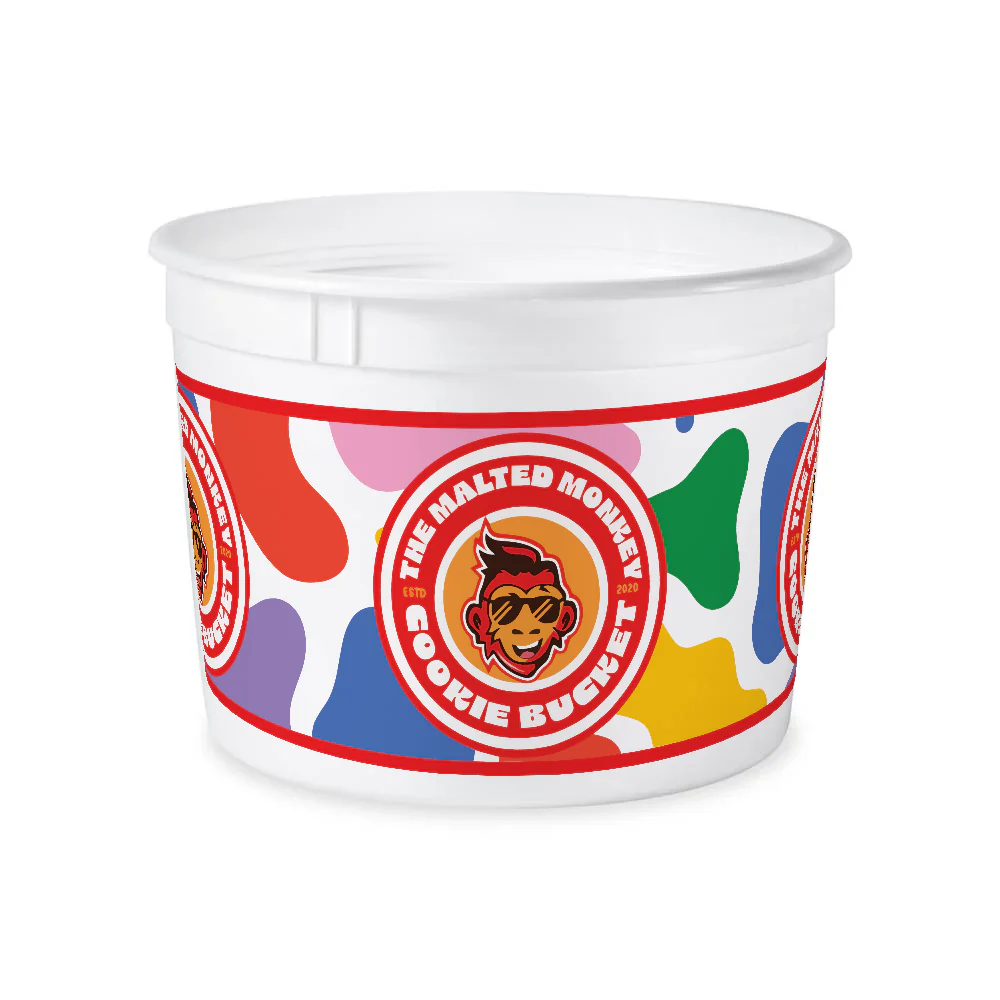 Printed-T60764B, White-Malted Monkey DOS - 200 Count (Case)