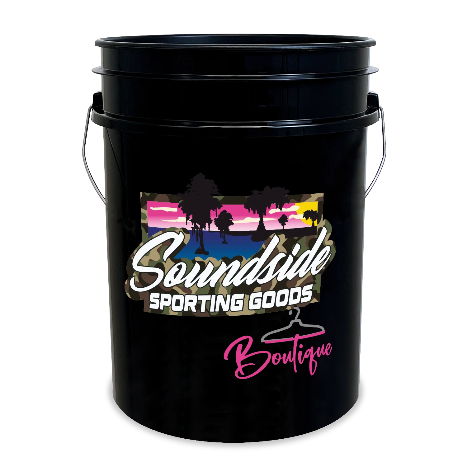 Printed-Black 5 Gal w/ Soundside Sporting Goods HTL - 1 Count